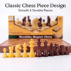 Woodlike Magnetic Chess Set | Foldable Travel Board Game