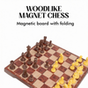 Woodlike Magnetic Chess Set | Foldable Travel Board Game