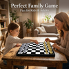 Silver & Gold Magnetic Chess Set | Foldable Travel Board Game