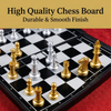 Silver & Gold Magnetic Chess Set | Foldable Travel Board Game