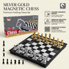 Silver & Gold Magnetic Chess Set | Foldable Travel Board Game