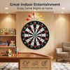 Classic Flocked Dart Board Game Set