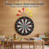 Classic Flocked Dart Board Game Set
