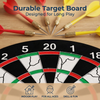 Classic Flocked Dart Board Game Set