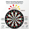 Classic Flocked Dart Board Game Set