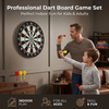 Classic Flocked Dart Board Game Set