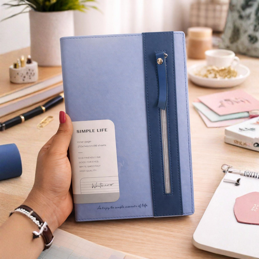 Simple Life Ruled Journal with Pen Pouch
