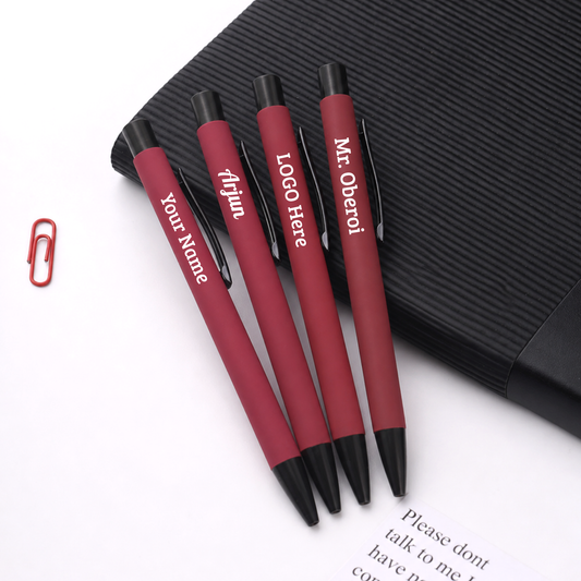 Matte Maroon Personalized Ballpoint Pen