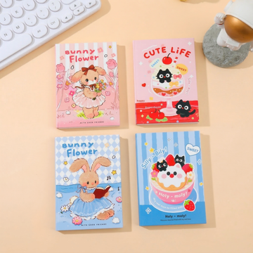 Kawaii Bunny & Cat Mini Pocket Diary | 1 Pcs