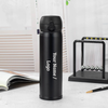 Personalized Black Stainless Steel Insulated Bottle
