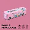 Cartoon Travel Bus Metal Compass Box