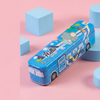 Cartoon Travel Bus Metal Compass Box