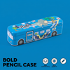 Cartoon Travel Bus Metal Compass Box
