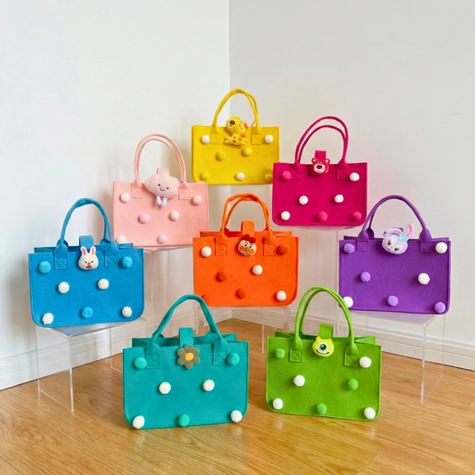 Adorable Kids Cartoon Handbag | Vibrant Colors | Perfect for Birthday Return Gifts