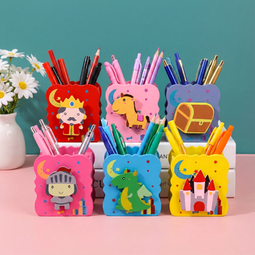 Wooden Fantasy Fairy tale Pen Holder – Desk Organizer