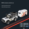 Mini Remote Control Alloy 1:64 RC Truck with Detachable Trailer