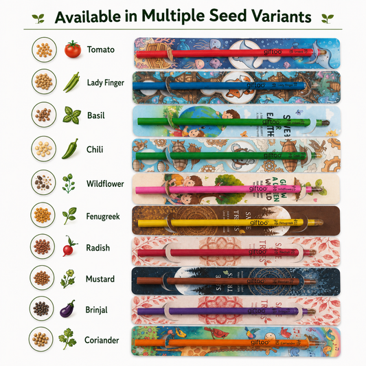Giftoo Eco-Friendly Plantable Seed Pencils | Write Today, Plant Tomorrow