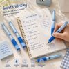 Cute Astronaut Space Dual Color Erasable 4pc Gel Pen Set