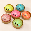 Glitter Dumpling Squishy With Steamer Container | Kawaii Fidget Toy