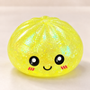 Glitter Dumpling Squishy With Steamer Container | Kawaii Fidget Toy
