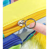 Good Luck Aesthetic Grid Contrasting Color Small Pouch with Detachable Patch | Soft Handle