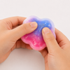 Gradient Star Squishy Toy with Kitty Fork