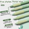 GreenGlow Aesthetic Matcha Green Gel Pen Set | 0.5mm Fine Tip