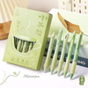GreenGlow Aesthetic Matcha Green Gel Pen Set | 0.5mm Fine Tip