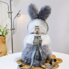 Plush Bunny Doll Backpack with Floral Bow