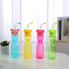 Cartoon Animal Sipper Bottle with Flexible Straw