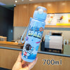 Let's Go Space Themed Water Bottle Sipper - 700ml