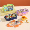 Leak-Proof School Single Compartment Stainless Steel Lunchbox with Mini Bowl
