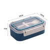 Yum Yum 2 Grid Stainless Steel Lunch Box - 650ml
