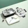 Retro Panda TV 3-Grid Stainless Steel Lunch Box