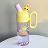 Cartoon Portable Bottle | Double Mouth with Straw & Handle - 800ml