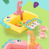 Kids’ Dinosaur Kitchen Sink Playset – Electric Dishwasher with Real Running Water