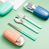 Portable Cutlery Set - Stainless Steel Spoon, Fork & Chopsticks
