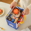 Cute House Cartoon Thermal Insulated Lunch Bag | Portable Canvas Picnic Tote for Kids