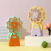 Cartoon Handheld Fan – USB Rechargeable & Portable