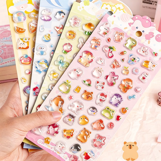 3D Embossed Acrylic Stickers