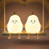 Silicone Pear Touch Night Lamp