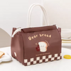 Cute Aesthetic Thermal Insulated Lunch Bag | Portable Zipper Thermal Tote