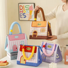 Cute House Cartoon Thermal Insulated Lunch Bag | Portable Canvas Picnic Tote for Kids
