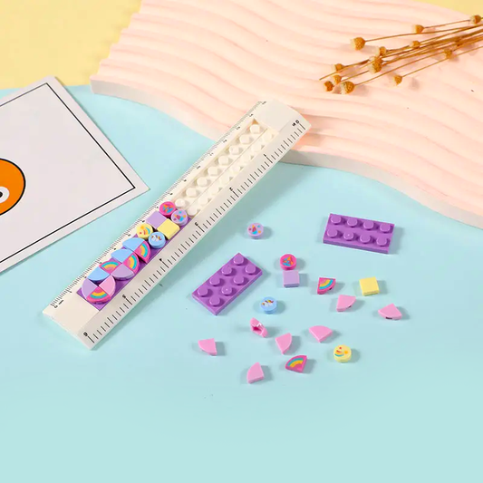 DIY Building Blocks Puzzles Cute Ruler