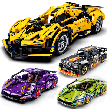 Mechanical Supercar Building Block Set (1:18 Scale Model)