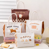 Cute Aesthetic Thermal Insulated Lunch Bag | Portable Zipper Thermal Tote