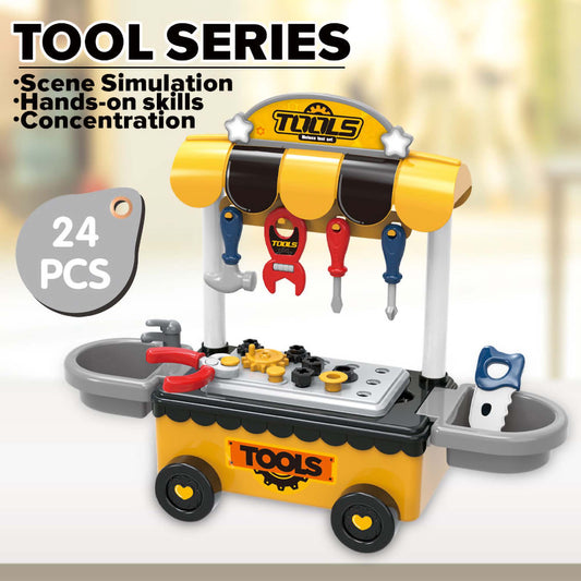 Tools a Master (24 Pcs Mobile Tool Cart Playset)