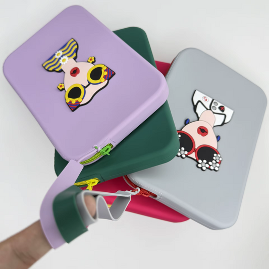 Chic Cartoon Character Silicone Travel Organizer Pouch