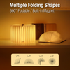 360° Foldable Wooden Book LED Lamp | USB-C Rechargeable Desk Light
