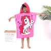 Kids’ Hooded Microfiber Bath Towel | Quick-Dry Cloak with Animal Prints